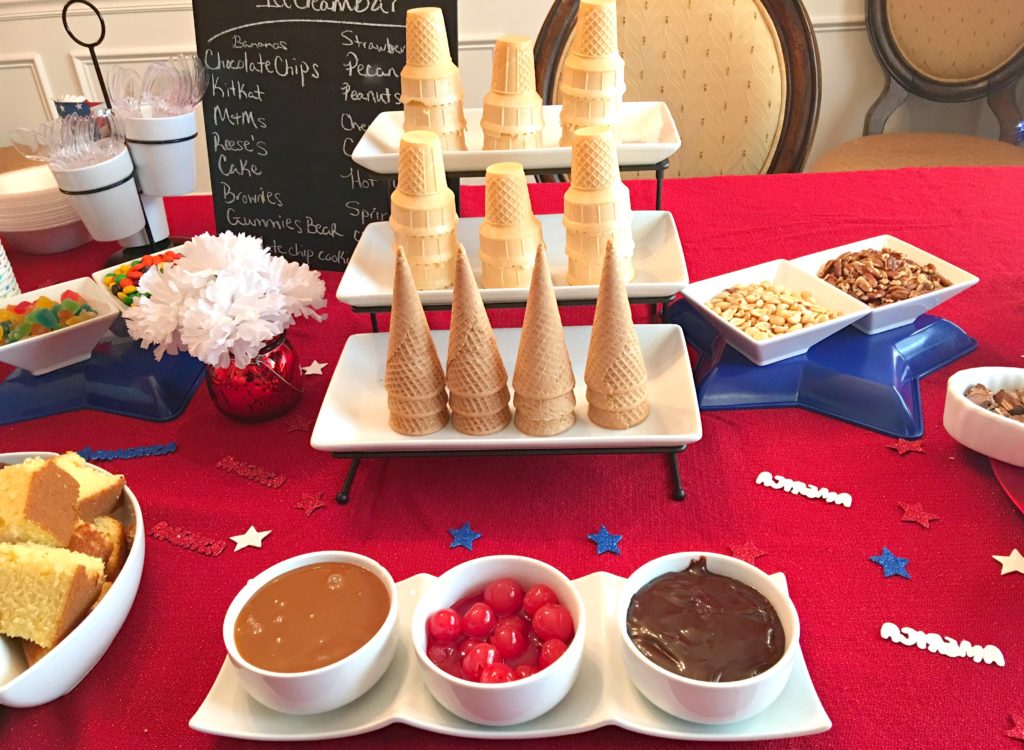 Ice Cream Bar Party Ideas 4th Of JULY & ANY PARTY