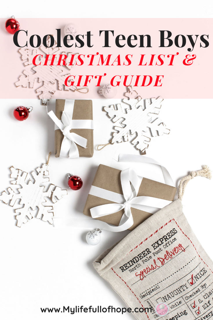 Coolest Teen Boys Christmas List Gift Guide MyLifeFullOfHope
