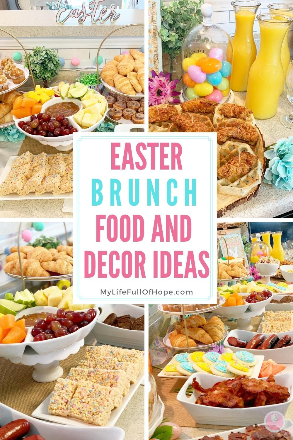 Easter brunch food and decor ideas