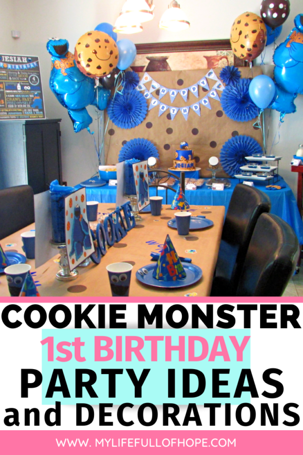 Cookie Monster Birthday Party Ideas 1st Birthday Party